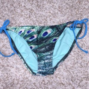 Small Peacock bathing suit bottom